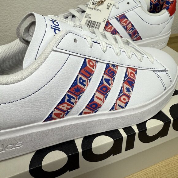 Adidas x Farm Rio Women's Grand Court 2.0 Tennis Shoe Sneaker White Size 9 - Picture 3 of 13